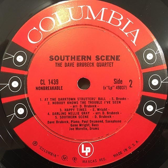 【 gorilla630 】ディブ・ブルーベック　サザン・シーン他　US盤 gorilla630 】ディブ・ブルーベック サザン・シーン他 US盤