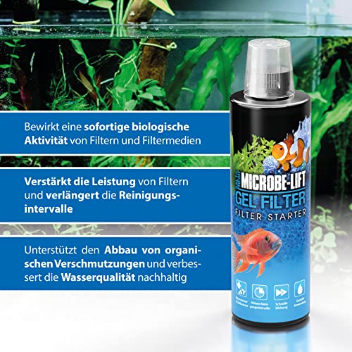 Aquarium filter bacteria 236 ml, biological gel formula for fast filter start, breaks down mulm & waste - Image 4