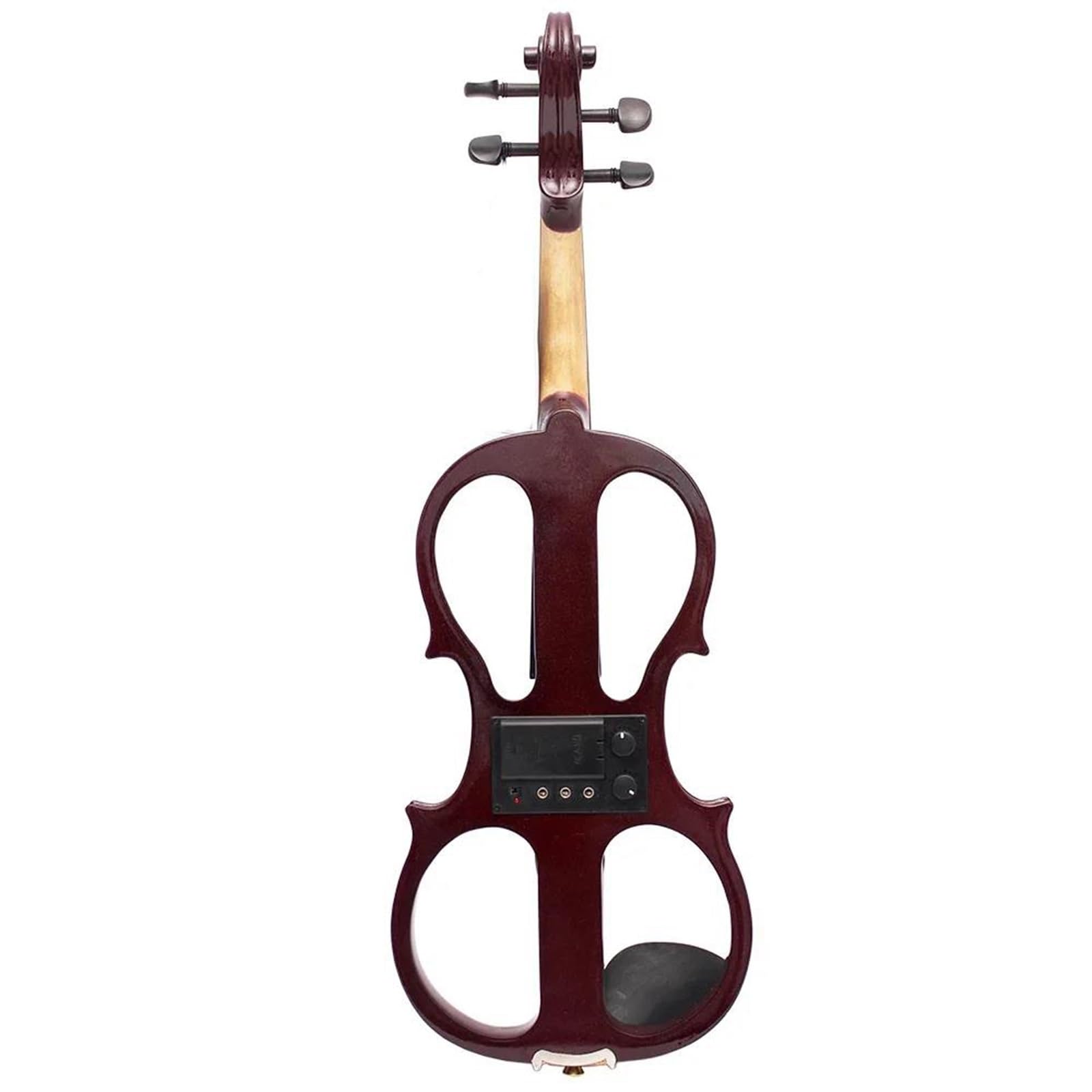 Violino Set Violino elettrico professionale 4/4 strumento a corde di violino silenzioso rosso scuro con custodia cavo per cuffie parti e accessori per violino