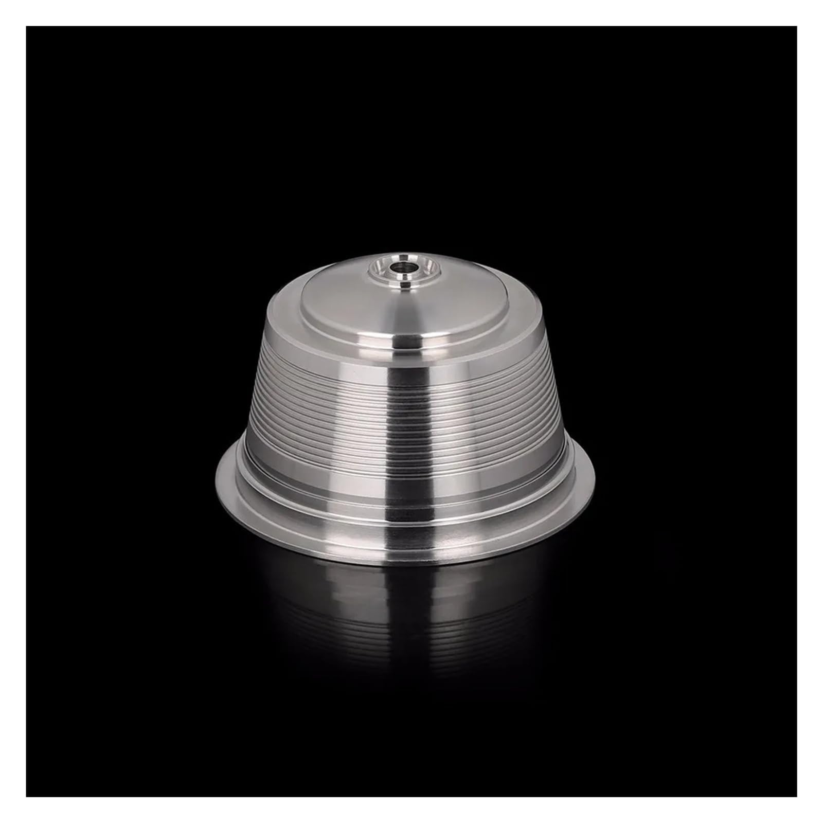 Cápsula de metal rellenable, cápsula reutilizable for filtros de acero inoxidable, gotero.(3 Capsules 1 Tamper)