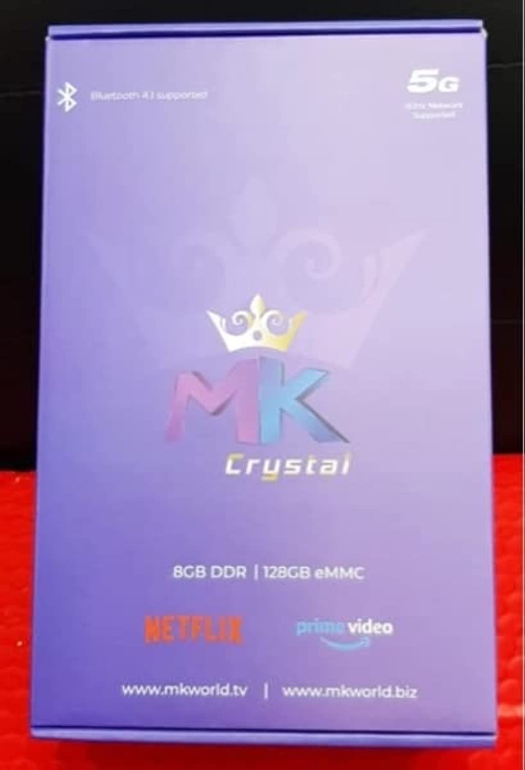 MK Pro Crystal 5G 2.4G Edition Android 11 Smart TV Box S905L Amlogic Quad Core CPU - Intelligent Ultra HD Media Player Work With TV -And Projector