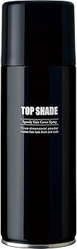 トップシェード　スピーディヘアカバースプレー　自然な黒色　150g×８本 トップシェード 柳屋トップシェードスピーディヘアカバー 自然な