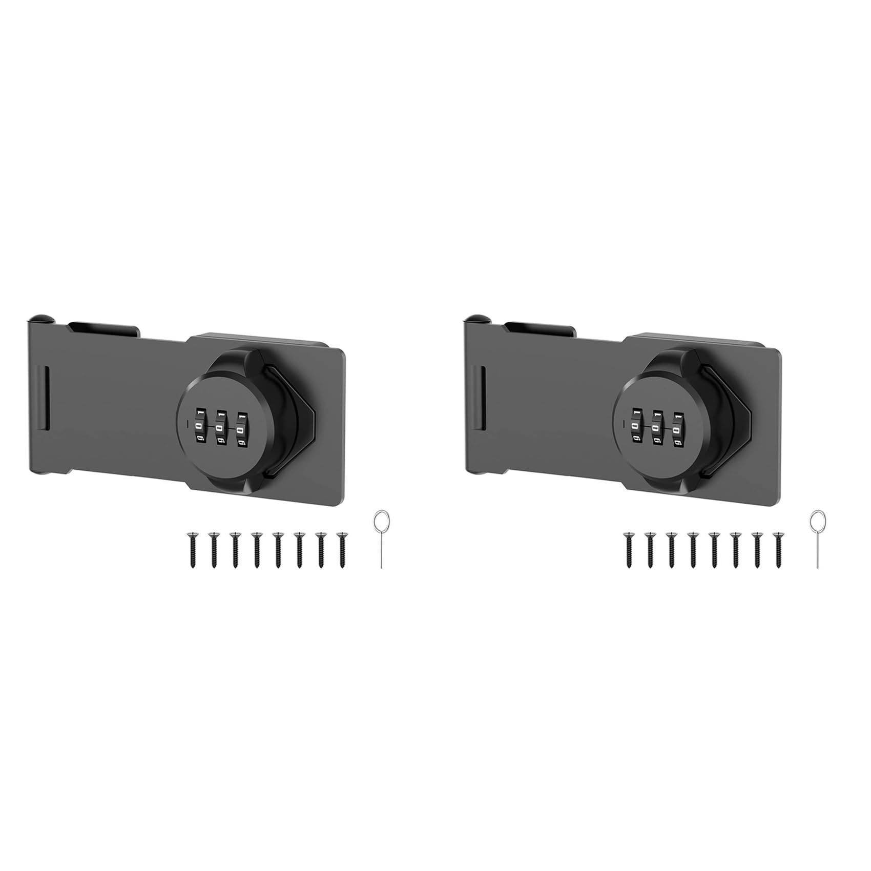 Jnchdghwa Black 2X Keyless Cabinet Combination,Cabinet Password Locks For Cabinet,Mailbox, File Cabinet Lock