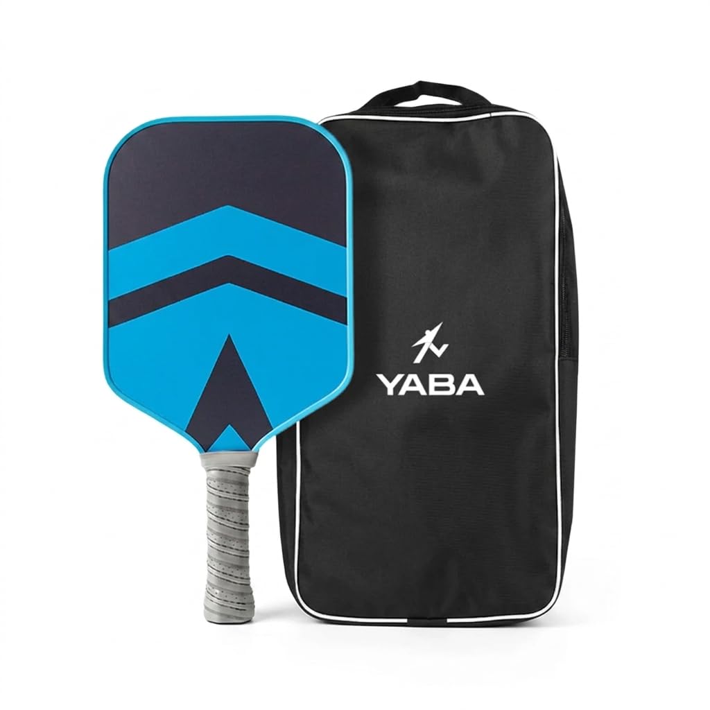YABA UNO Pickleball Paddle 13mm Hybrid Carbon Fibreglass Surface-Impact Polypropylene Honeycomb Core | Lightweight Pickleball Racket | Paddle Grip Handle for Comfort & Control-Wider Sweet Spot (Blue)-picture-11