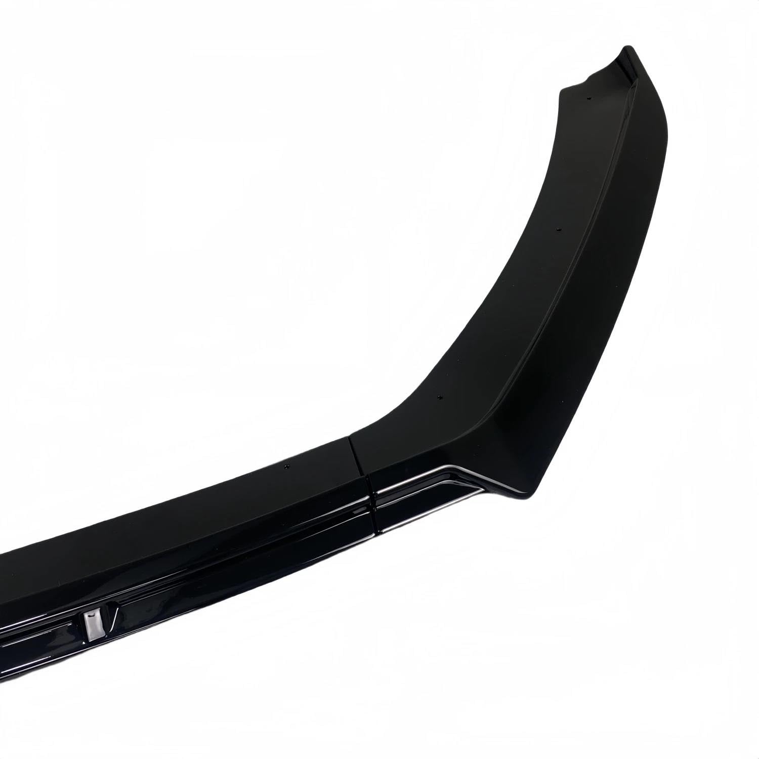 para Seat para León 5F MK3 FR 2013-2016 Pre-Facelift - 3 Piezas - Difusor De Labio Delantero Negro Brillante Autopartes