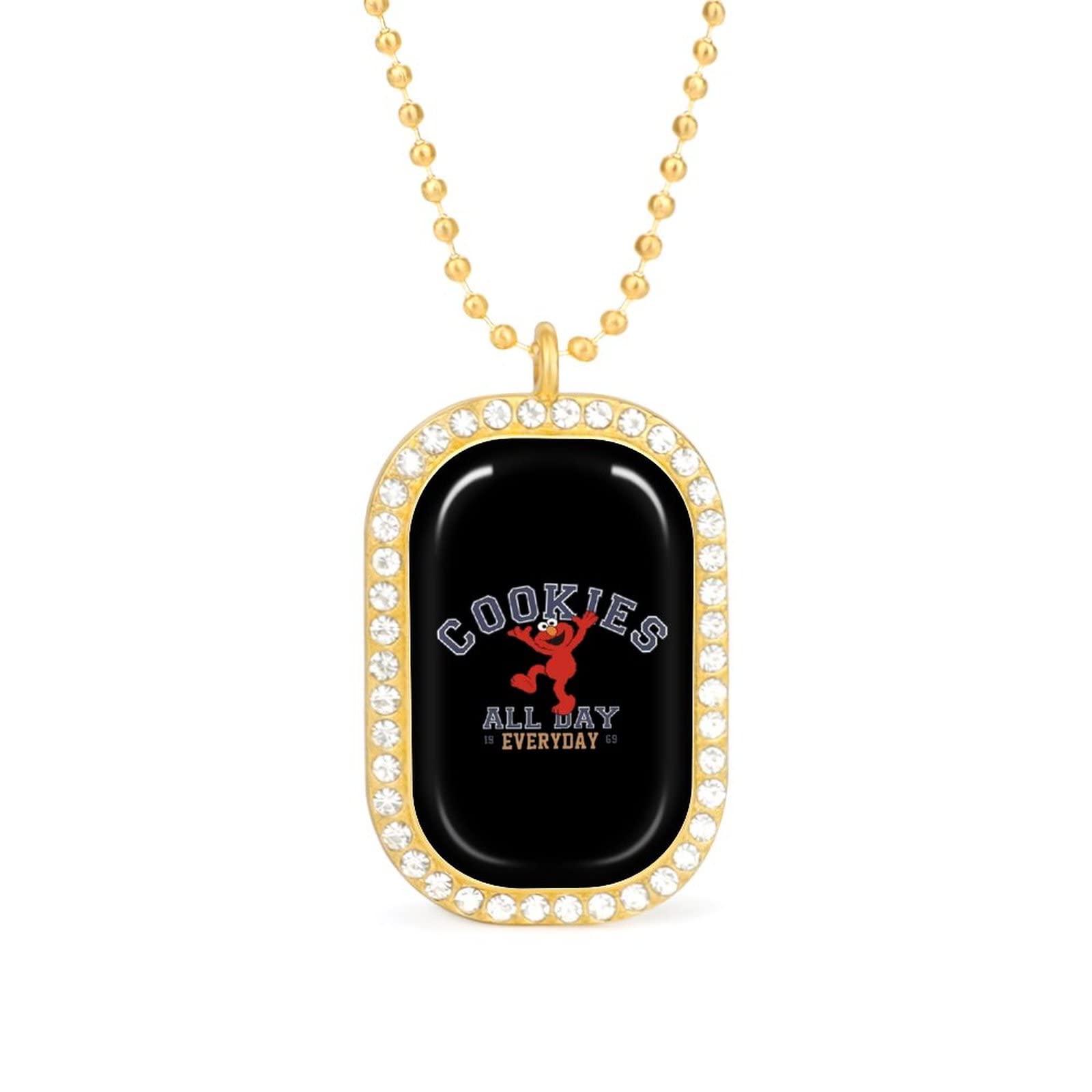Amazon.co.jp: ネックレス セサミストリート エルモ ペンダン ロング 