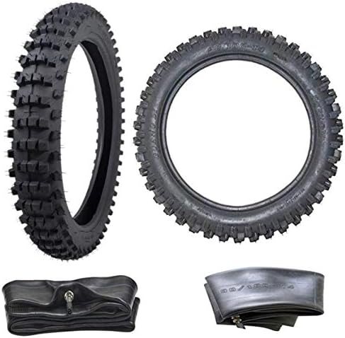 Set Of 2 Knobby Tire 3.00-10 Front Or Rear Trail Off Road Dirt Bike