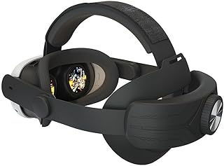 Banda ajustable de diseño sofisticado para auriculares perfectamente adecuada para usuarios de Meta Quest3S VR (negro)
