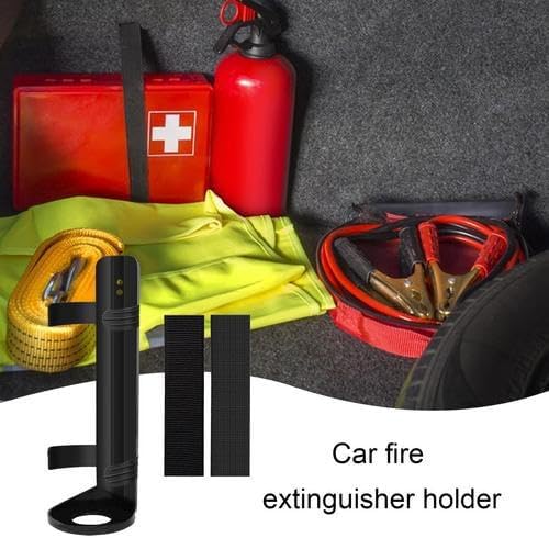 Car Fire Extinguisher Bracket - 21×7cm Fire Extinguisher Mount, Self Adhesive Fire Extinguisher Holder, Space Saving Fire Extinguisher Wall Brackets for Car