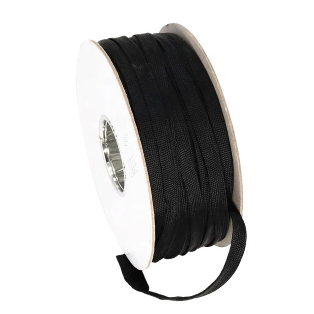 Funda Trenzada expandible de Pet Tamaños múltiples del Negro Extensible Trenzado de la tubería Malla protección Cable Funda Animal DOMÉSTICO(10 Meters*60 MM)