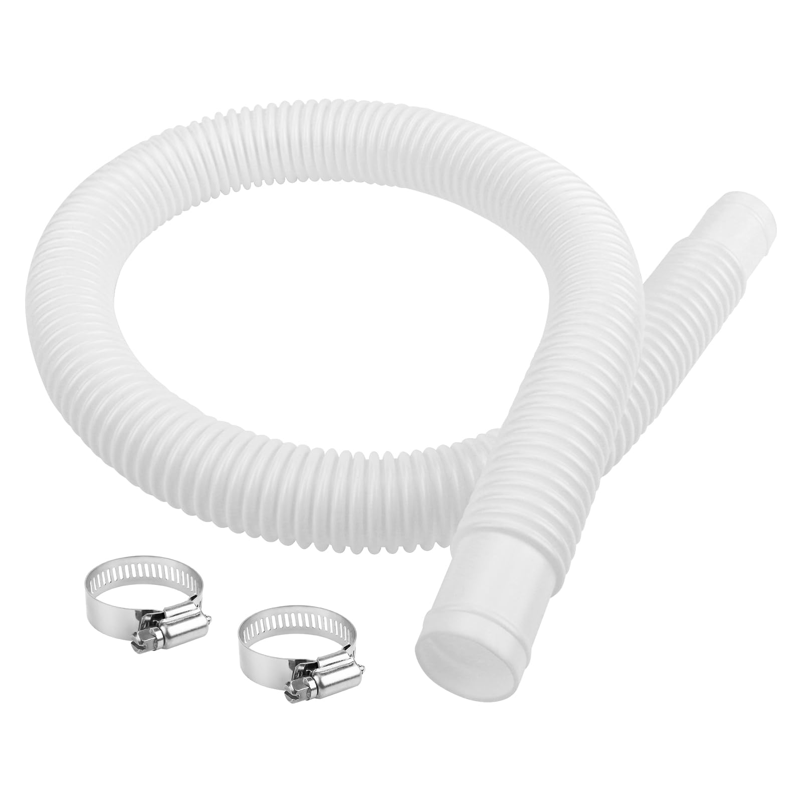 Photo 1 of 1-1/4 Inch x 3 Foot Long White Above Ground Pool Flex Connection Hose