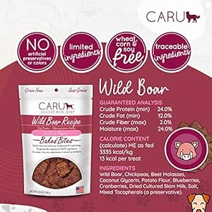   CARU-Soft-n-Tasty-Baked-Bites-Wild-Boar-Bites-Dog-Treats-Flavorful-Training-Treats-375-oz