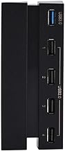 Cuifati USB Hub for PS4,High Speed 5-Port USB Hub 2.0 & 3.0 Expansion Hub Controller Adapter,5 Port HUB for PS4 High Speed Charger Controller Splitter Expansion for Playstation 4 PS4 Game Console
