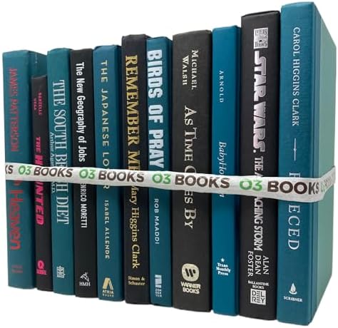 Handpicked Real Hardcover Books Mixed Color Decorative Sets for H...