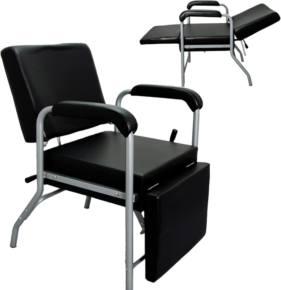 ErgoStrad Shampoo Chair with Footrest for Salon, Reclining