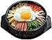 MJMJ Casserole Bol en Pierre, Marmite Coréenne, Cuiseur à Riz en Faïence, Casserole en Céramique Mouchetée Artisanale, Bol Bibimbap, Fondue pour La Soupe Une cocotte(Color:Noir,Size:1L)