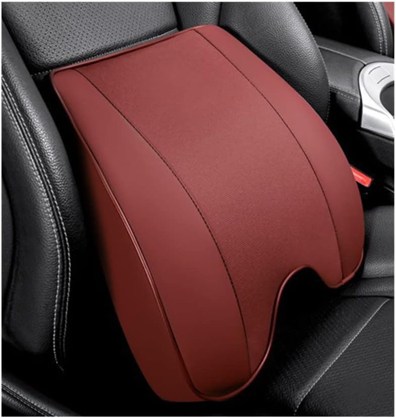 SONAXOLumbar Support Pillow for Toyo-ta C-HR 2016-2022, Car Back Support Pillow for Lower Back Pain Relief Improve Posture,Red