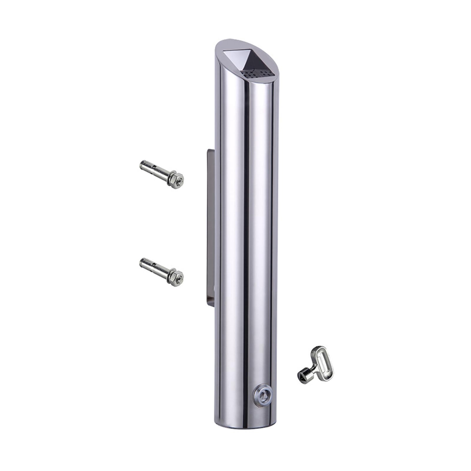 ashtray, Wall Mounted Ashtray - Lockable Cigarette Bin for Pub, Club, Garden, and Office Use