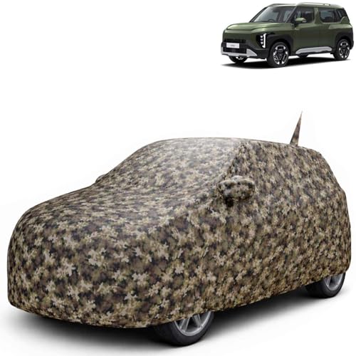 Image of KINGSWAY JungleTech 100% Waterproof Car Cover Only with Kia Syros (Year 2025 Onwards - All Model) | Mirror and Antenna Pockets | Scratchproof | All Weather Car Body Cover