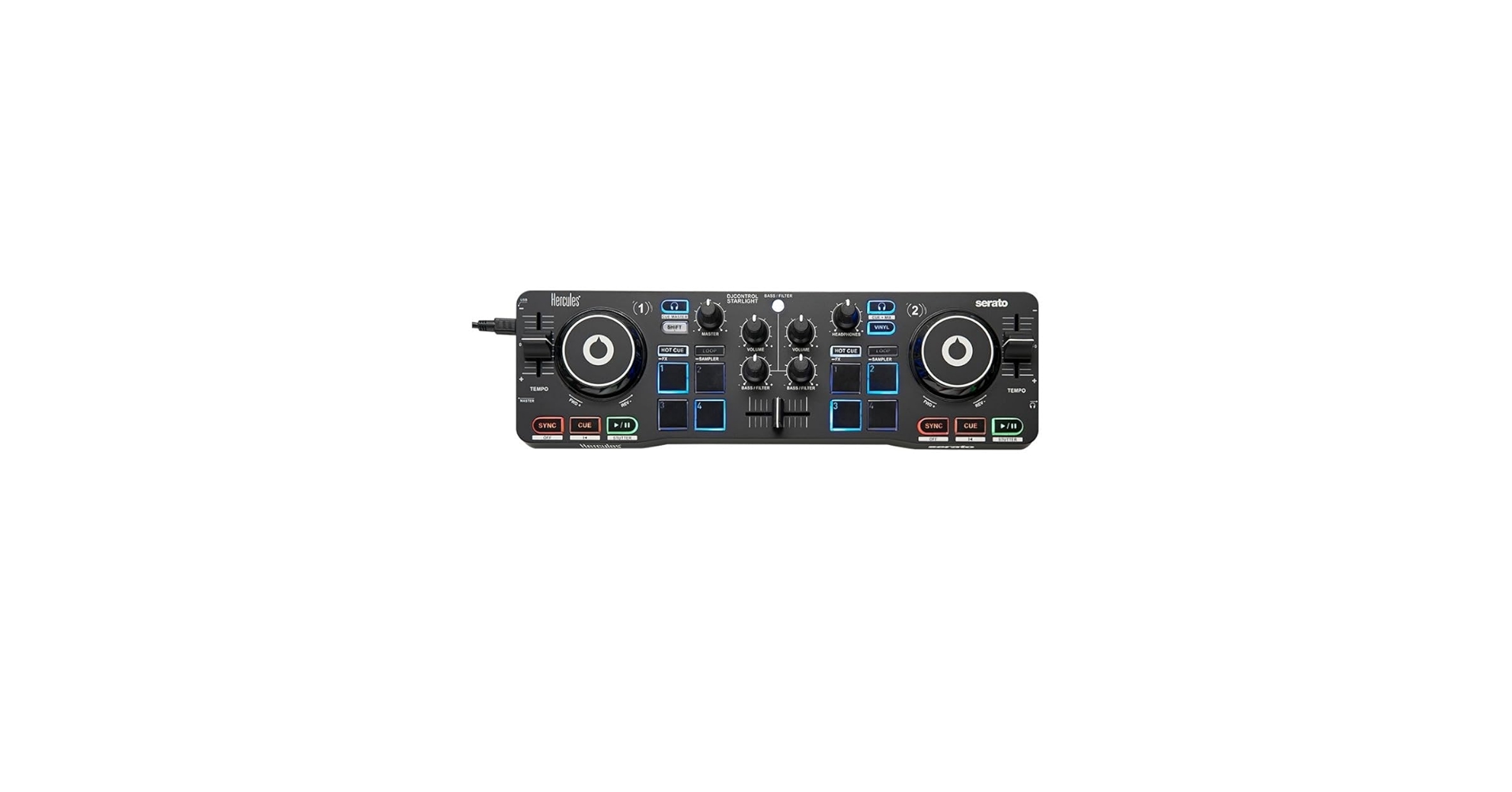 DJ コントローラー Hercules DJControl Starlight Amazon.com: Hercules DJ Control Starlight Compact Controller