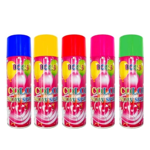 Image of PoPo Toys Holi BOSS Colour Snow Spray Combo| Big Size | Assorted Vibrant Colors | 2 Different Color | Eco - Friendly | Combo of 2 | 750ML + 750ML |(Boss - 750 Combo 2)