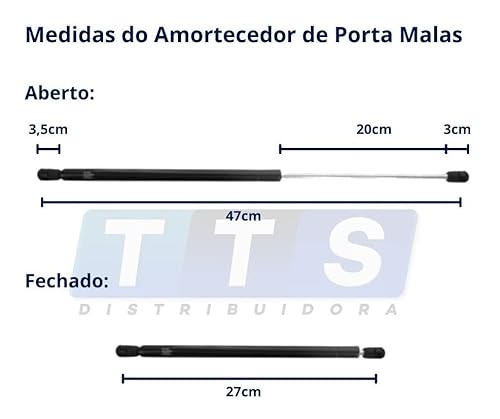 Par de Amortecedor Porta Malas Fiat Palio ano 1996 até 2011