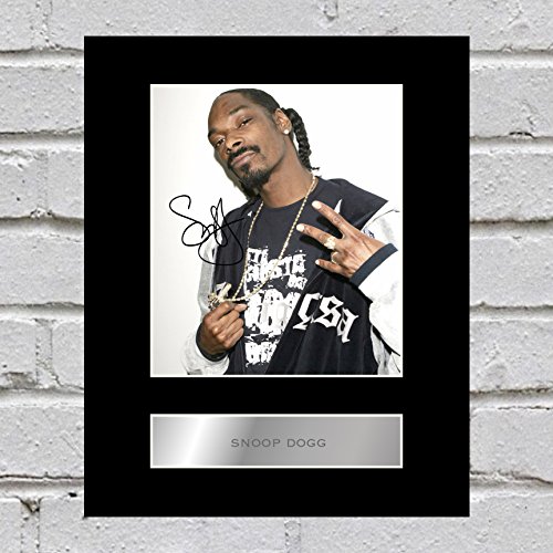 Iconic Pics Photo dédicacée de Snoop Dogg sur support - Cadeau