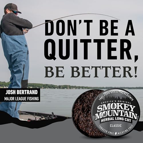 Image of Smokey Mountain Herbal Long Cut - Classic - 10 Can Box - Tobacco Free and Nicotine Free Snuff
