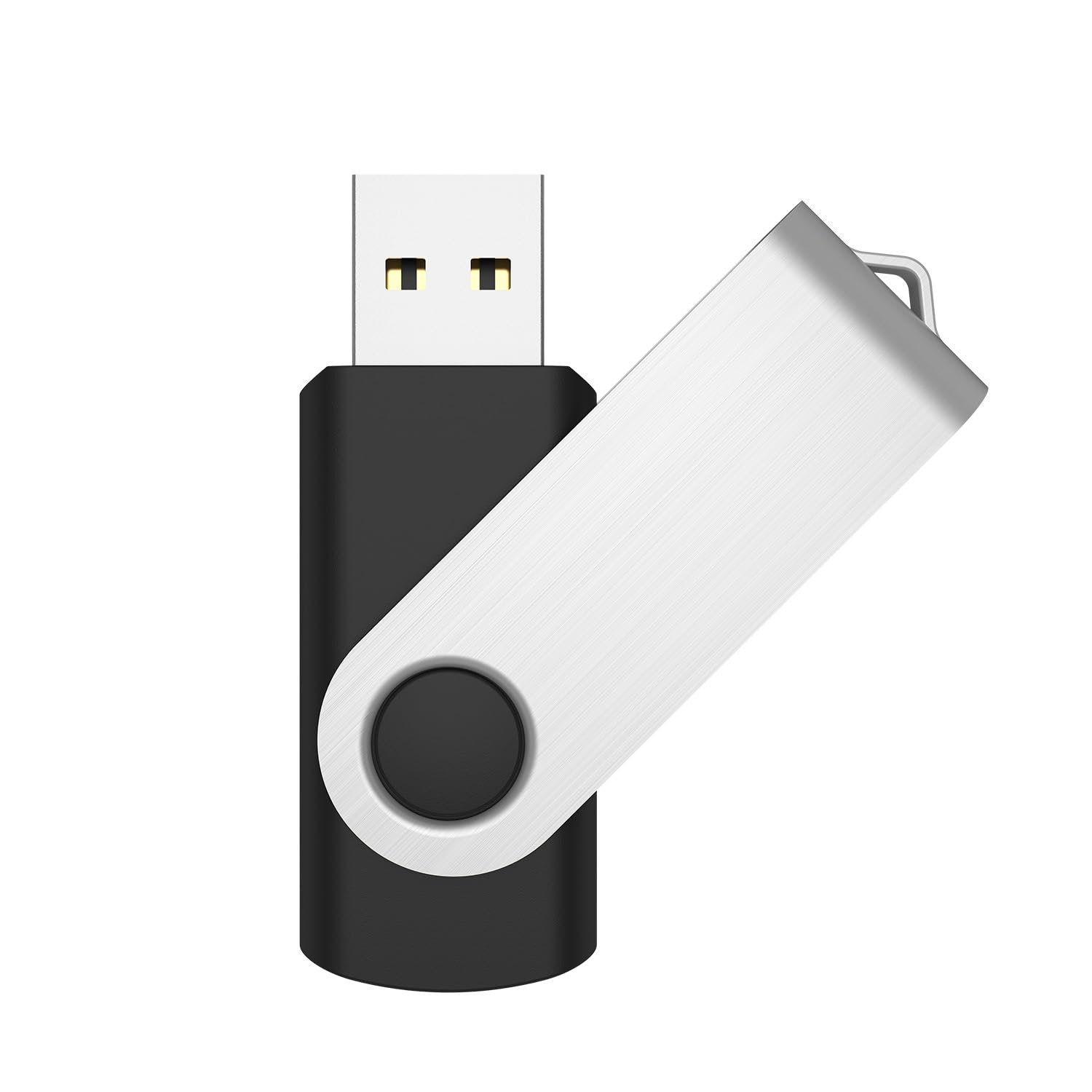 1Pack 8GB Flash Drive USB 2.0 Flash Drive Thumb Drive Jump Drives Keychain Memory Stick-Black