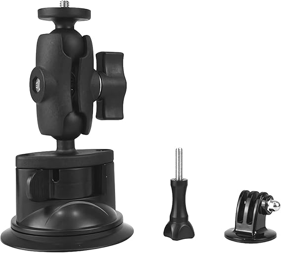 Power Smart Car Windshield Suction Cup Mount Compatible With Gopro Hero 11/10/9/8/7/6/5/4 Action