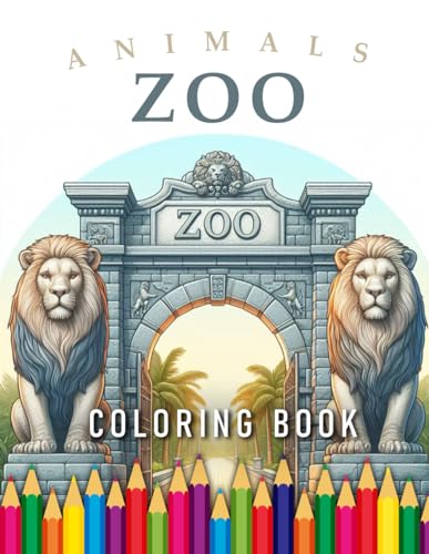 Zoo Animals | Coloring Book: For Adults & Children