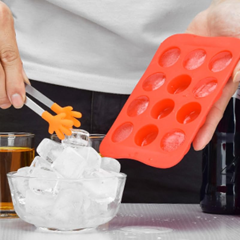Molde para cubitos de hielo redondo de silicona miniatura 3