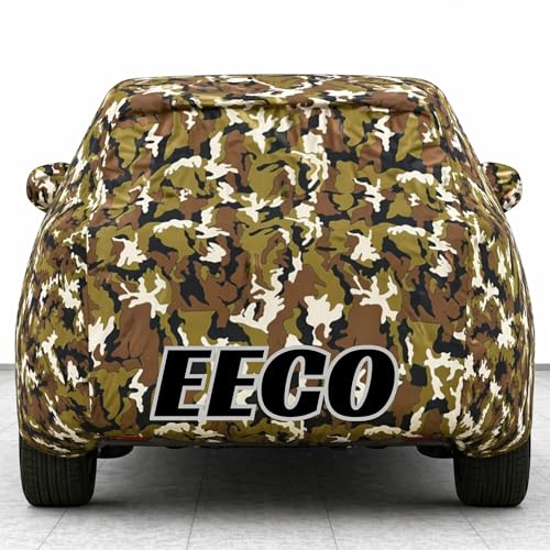 Image of Kings of Cover New Jungle 100% Waterproof Eeco Car Cover | Polyester Car Body Cover for Rain & Sun | UV Protection, Dustproof, Scratch Resistant, Windproof, Heat Resistant, Custom Fit
