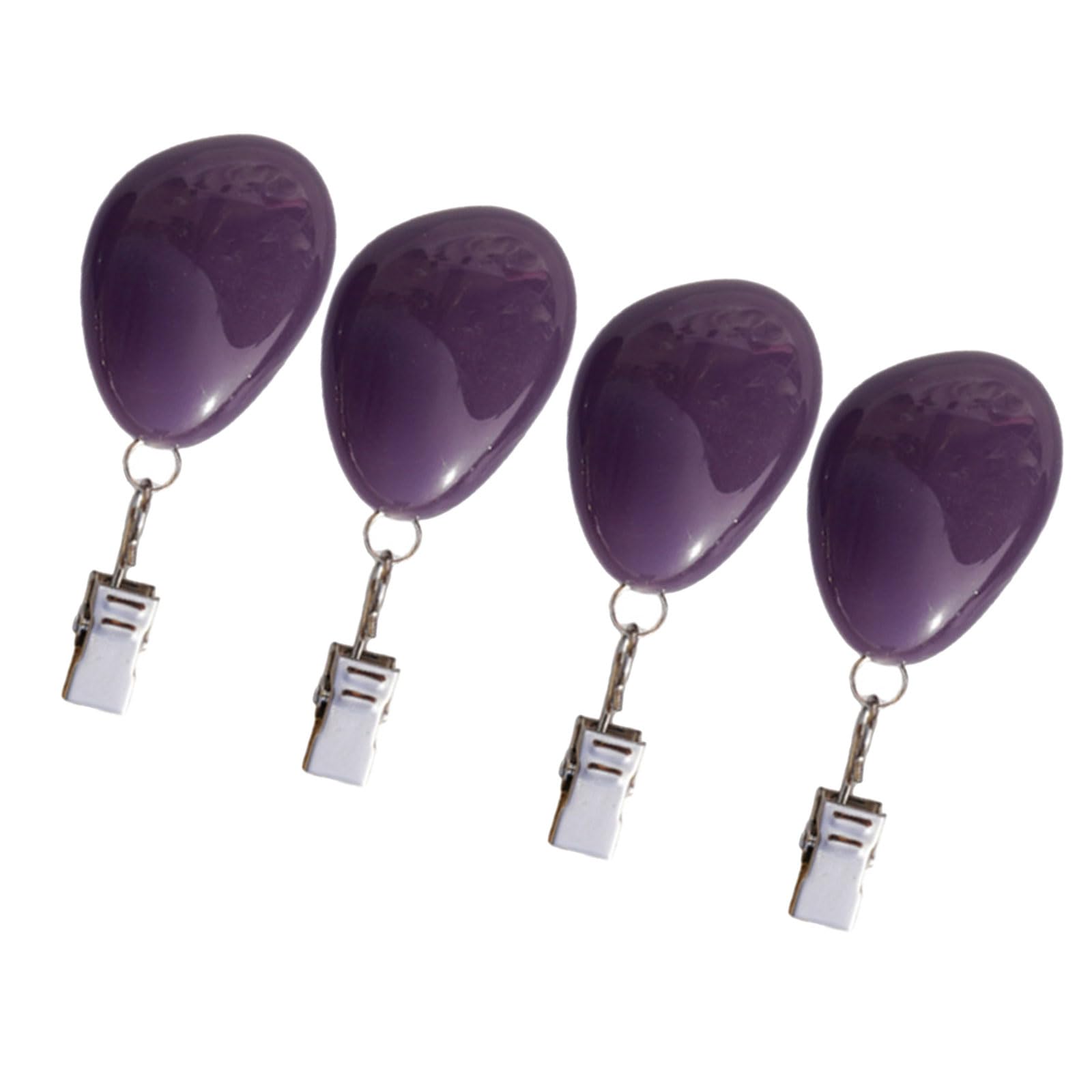 Kaeltsyn 4Pcs Agates Rock Tablecloth Clips Perfect for Securing Curtains and Table Linens Cover Fasteners Strong Clamps