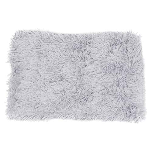KESYOO 1Pc Plush Pet Blanket for Winter Comfortable and Warm Dog Cat Sleep Mat Light Grey for Cozying Up Travel for Pets