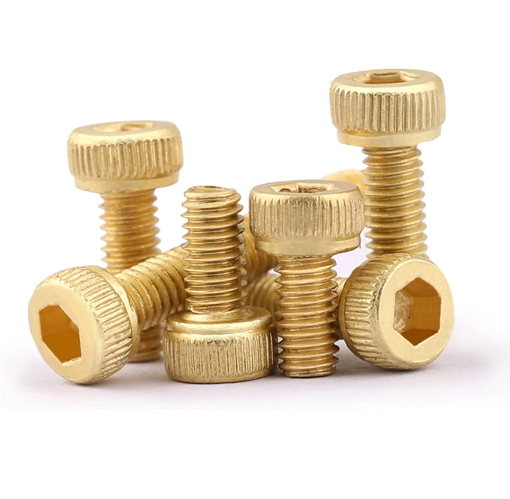 CONPHERON Brass Allen Screws Hex Socket Cap Machine Screws Bolts M3x12 mm,30 pcs, Copper - Image 4