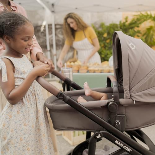 Maxi-Cosi Tayla Max Baby Strollers, Modular with Adjustable Seat, Converts to Lie-Flat Carriage, Parent and World Facing View, Lightweight, Desert Wonder - Thumbnail 7