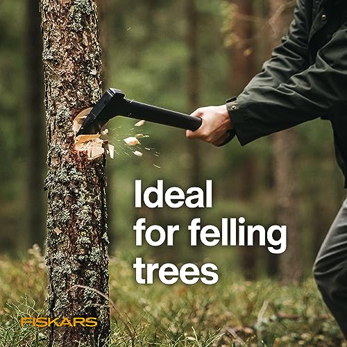 Image of Fiskars X15 Splitting Axe, Tree Branch Cutter and Wood Splitter (23.5-Inch Axe) with Shock-Absorbing Handle