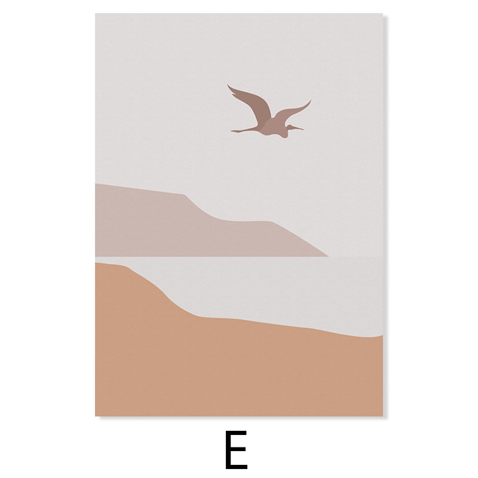 iYoucase Boho Wall Art Astratta Geometrica Beige Rosa Acquerello Poster Stampa Moderni della Tela di Canapa Quadri Quadro Soggiorno Decorazioni Della Casa 40x60 cmx2 Senza Cornice