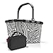 reisenthel, Set aus carrybag BK, thermocase OY, SBKOY, Einkaufskorb mit Kleiner Kühltasche, Frame Zebra + Black