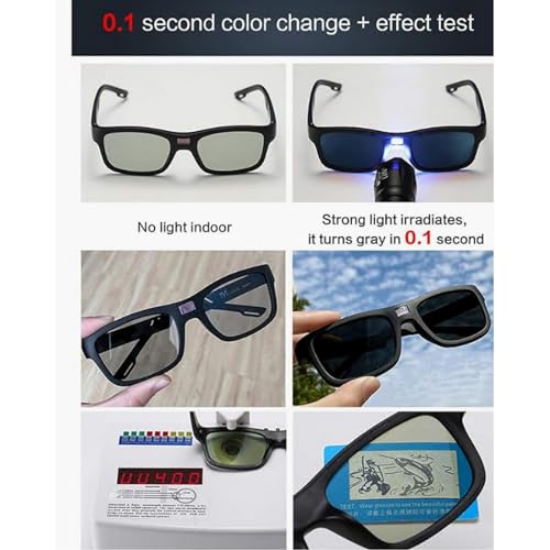 COTIA 0.1 Seconds Smart Photochromic Polarized Men's Sunglasses for Driving and Riding Day and Night Fishing Sun Glasses4