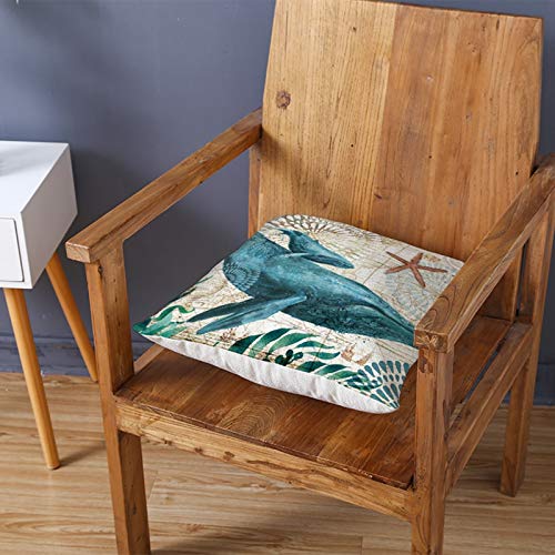 Cinnanal Kissenbezüge Orientalisch Kissenhülle Personalisiert Korallen-Seepferdchen Samt Zierkissenbezüge Für… – Bild 6