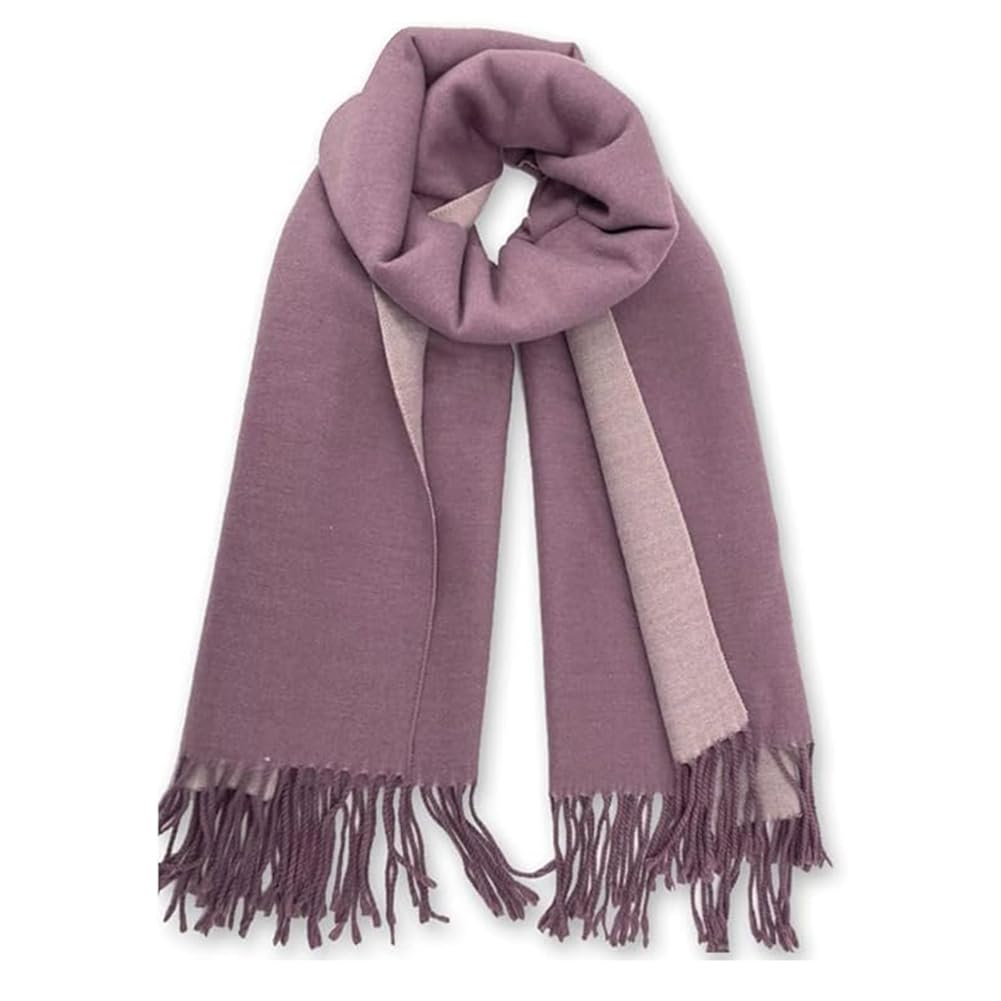 Floralies Cashmere Scarf for Women Wool Scarf Gift Box Double-sided Style Tassels Winter Thick Oversized Scarves Wraps