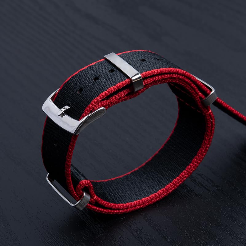 Bracelet montre nylon 20mm EZZON pour Omega Speedmaster 300 et AT150 Aqua Terra - 7