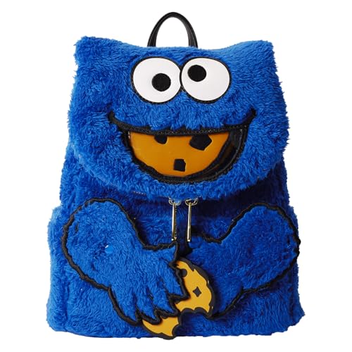 Loungefly Sesame Street Cookie Monster Plush Mini Backpack