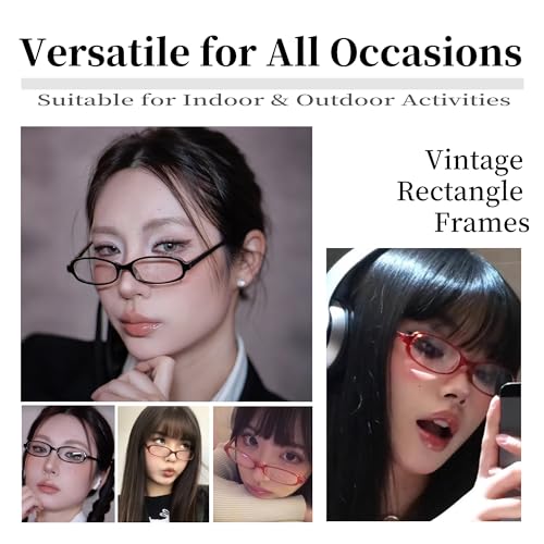 Blue Light Fake Glasses Fashion Non Prescription Clear Glasses for Women Rectangular Frame Trendy Accessories 20253