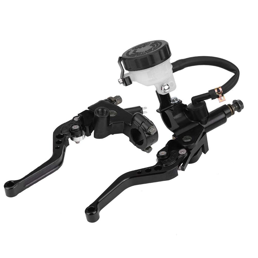 KIMISS Universal 7/8 "(22mm) Freno moto Frizione Pompa freno Set leva leva frizione nera