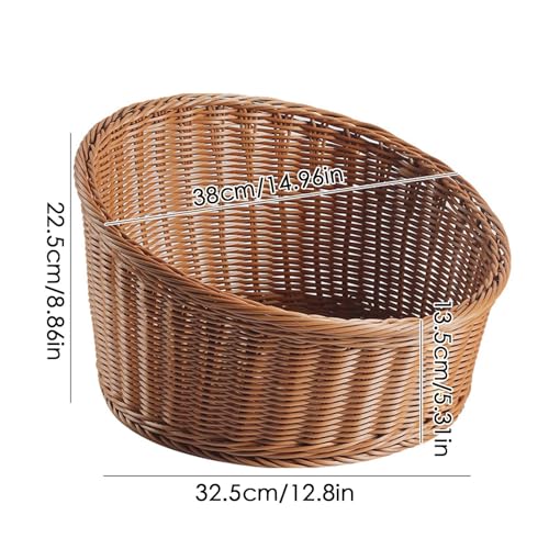 Panier de service tissé pour un buffet de restaurant et table de salon - 6