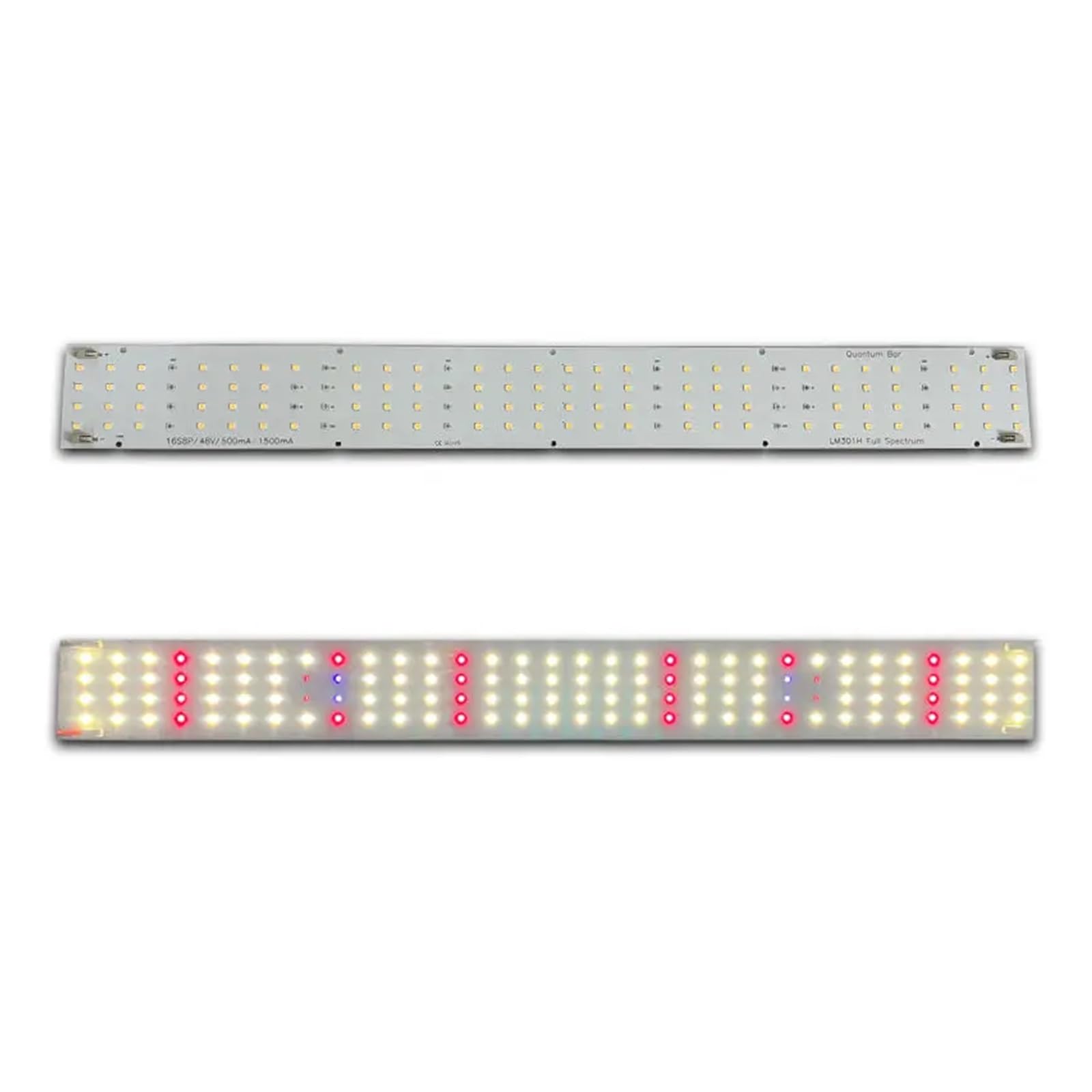Lampy do Uprawy Roślin, 2 szt. LM301H QB128 listwa świetlna Led 3000 K 3500 K 5000 K 6500 K, pełnozakresowa listwa świetlna do uprawy (TYLKO PCBA)(3000K5000K 660 UV IR)