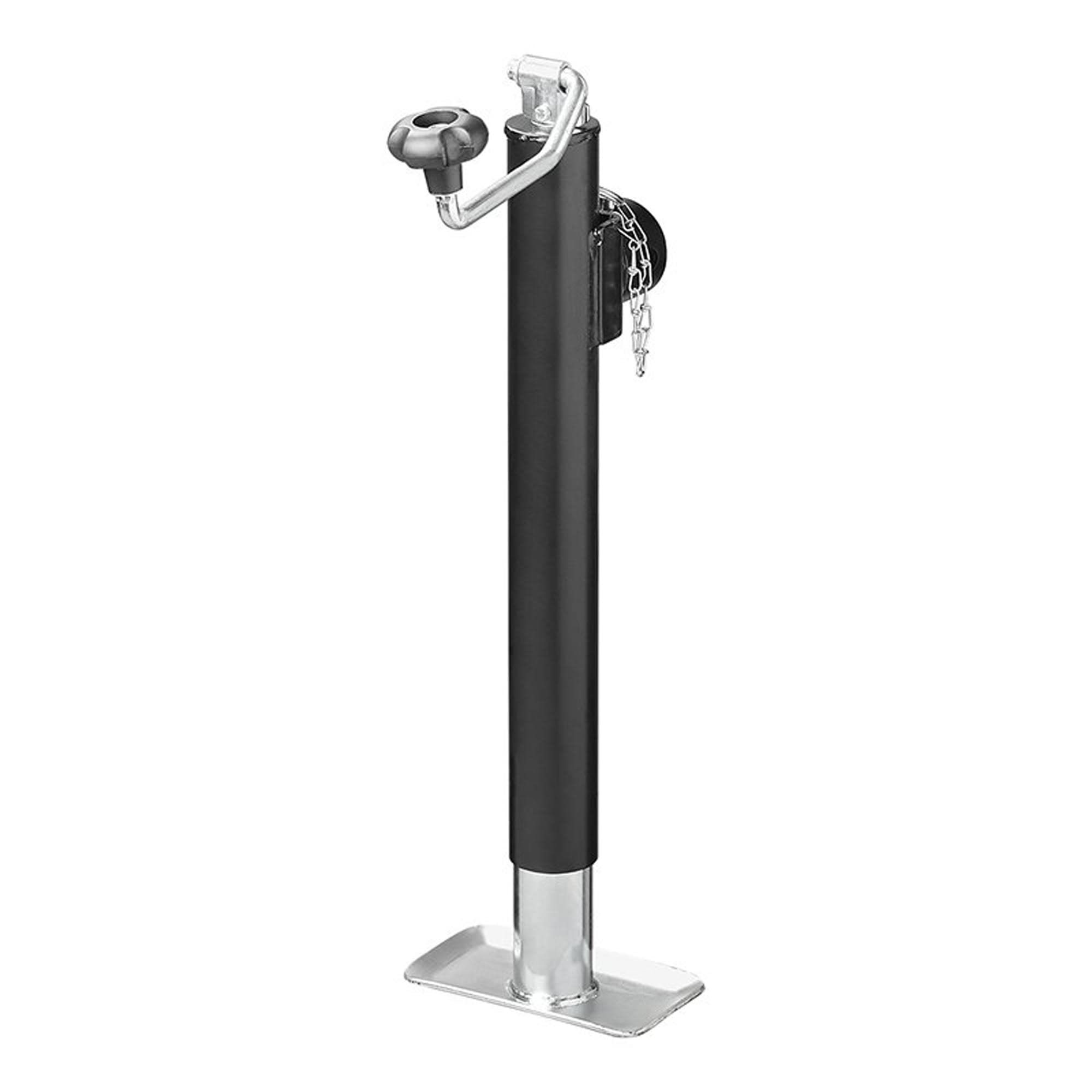 The Drive Ausdrehstütze für Anhänger 520-900mm Obenschlinger klappbar 2500kg mit Flansch